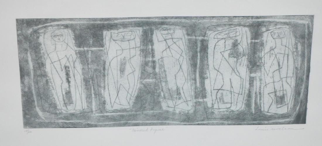 Louise Nevelson “Mirrored Figures” etching. Number 18 (1 of 6)