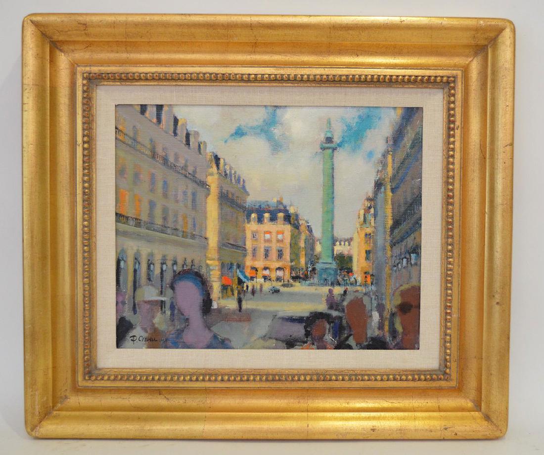 P. Chevres (French 20th Century) oil on canvas, French (1 of 5)