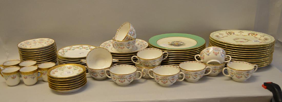 12 Cauldon England floral and gilt decorated plates, 12 (1 of 7)