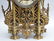 Antique bronze mantle clock, with time and strike - 2