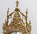 Antique bronze mantle clock, with time and strike - 4