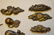 Twelve Antique Japanese Menuki Floral & Fruit Theme, - 2