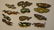 Twelve Antique Japanese Menuki Floral & Fruit Theme, - 4