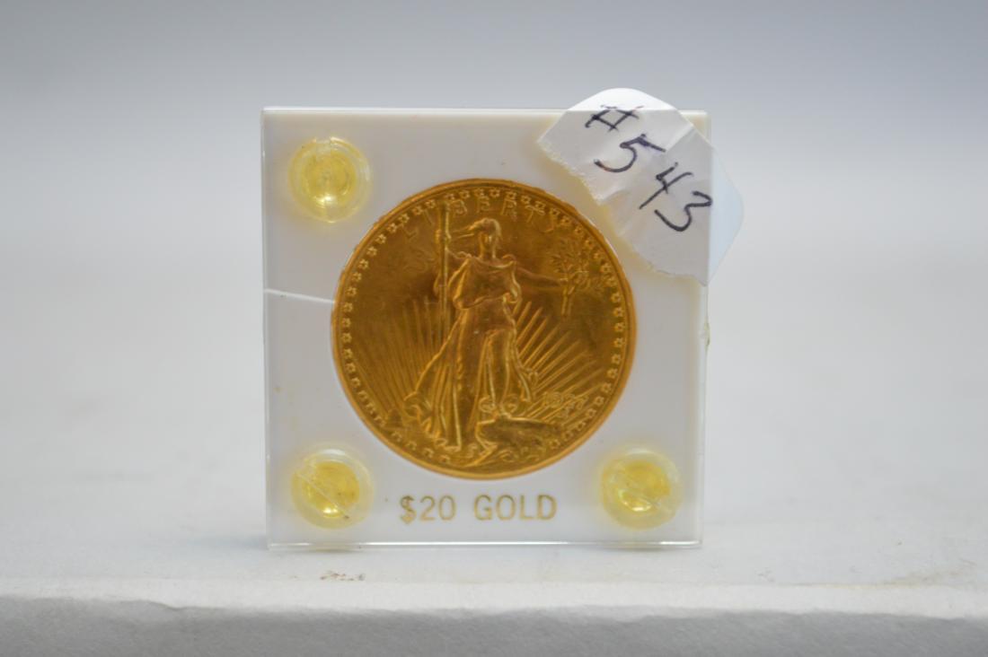 Saint-Gaudens US $20 Double Eagle Gold Coin ,1927, ms63 (1 of 4)