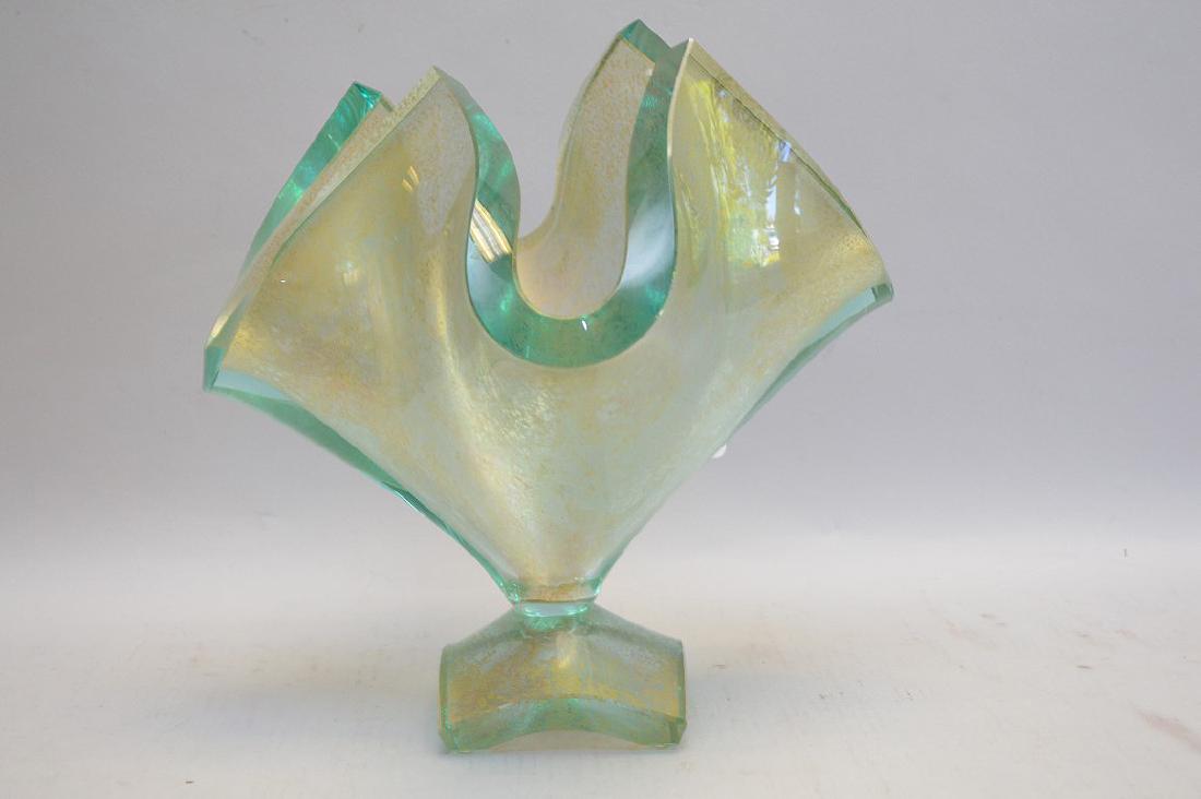 Large MURANO Glass Centerpiece, signed. Dimensions: 11 (1 of 3)