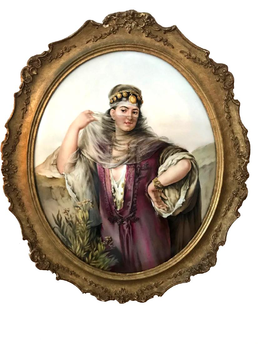 19th Century KPM Porcelain Oval Plaque Depicting a (1 of 5)