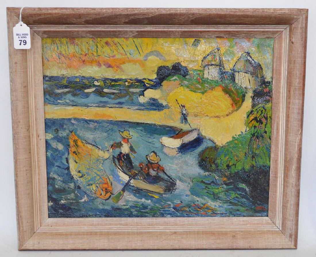 Evgeniy Eduardovich Thierry  (Russian 1909 - 1935)  oil (1 of 5)