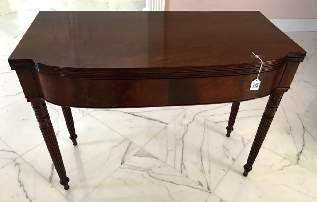 19th Century Mahogany Flip-Top Games Table Condition: (1 of 8)