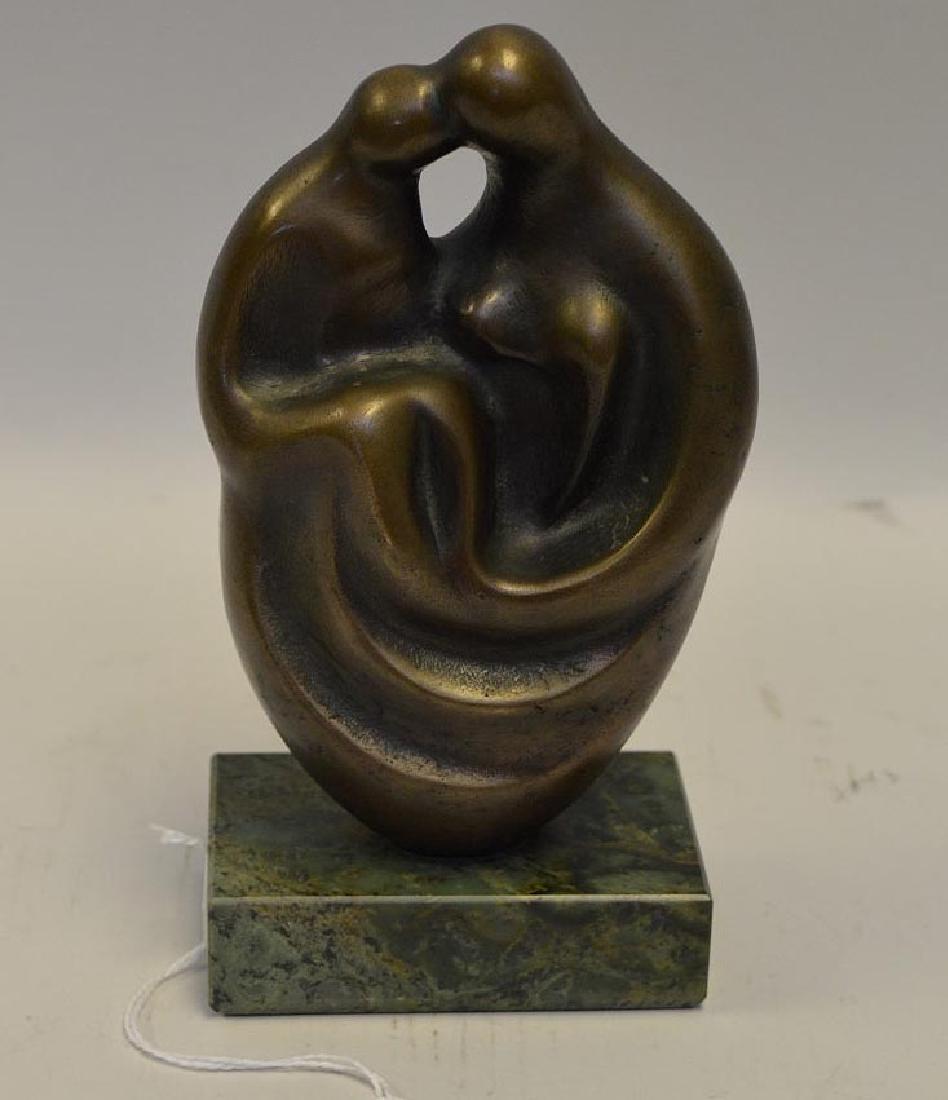 Russian Modernist Bronze Sculpture a mother and child (1 of 6)