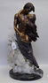 Manuel Vidal bronze sculpture of embracing couple with - 2
