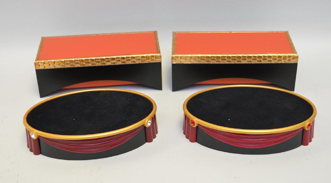 Swarovski display platforms, incl; 2 matching oval (5 (1 of 1)