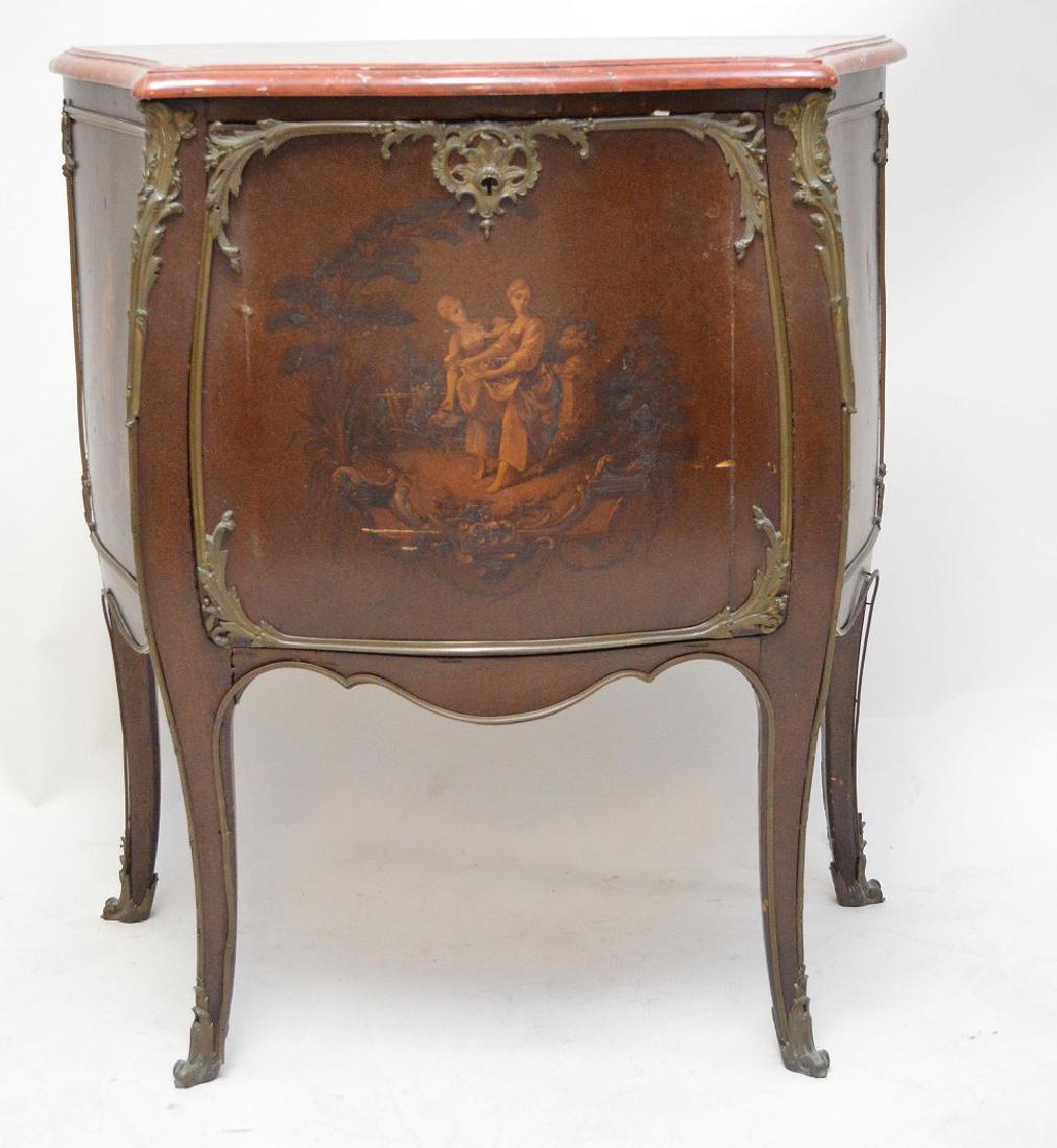 Music cabinet, circa 1900, Bombay form with painted (1 of 5)