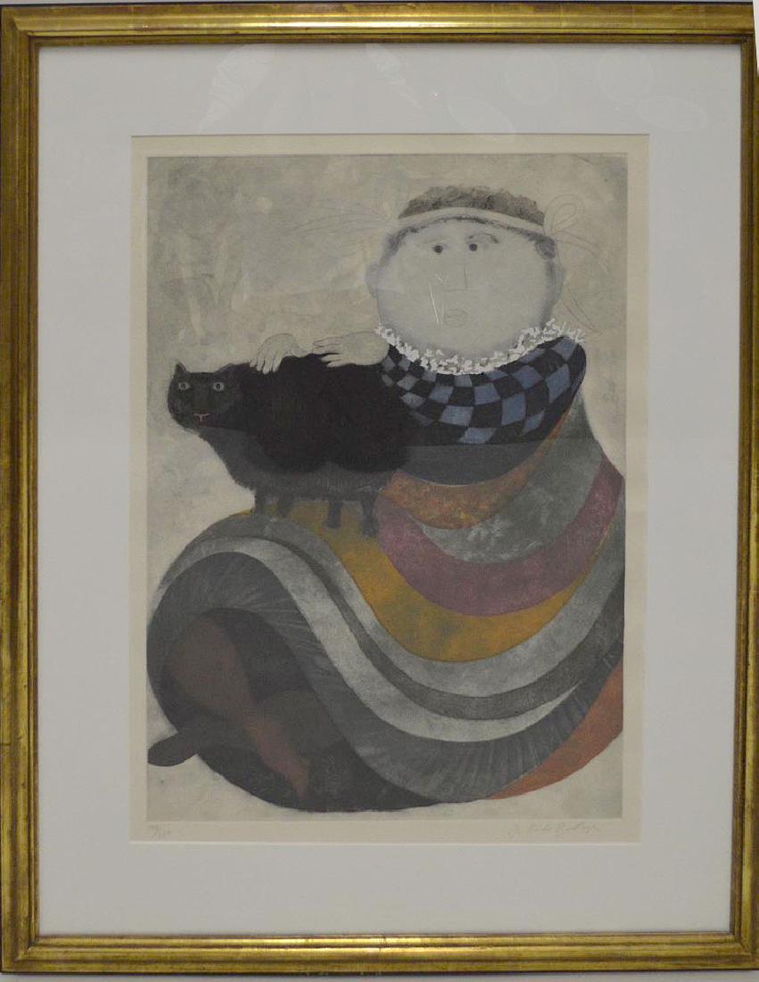 Graciela Rodo Boulanger  (born 1935) Lithograph, Girl (1 of 4)