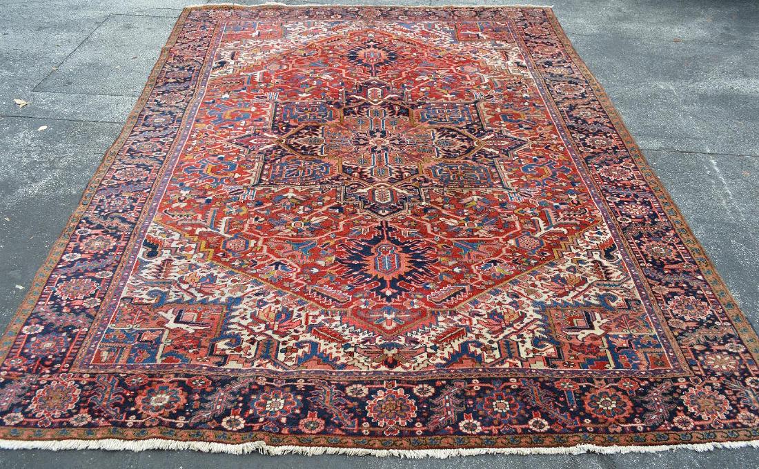 Persian Heriz Oriental Carpet, 13.4 x 10 feet (1 of 8)