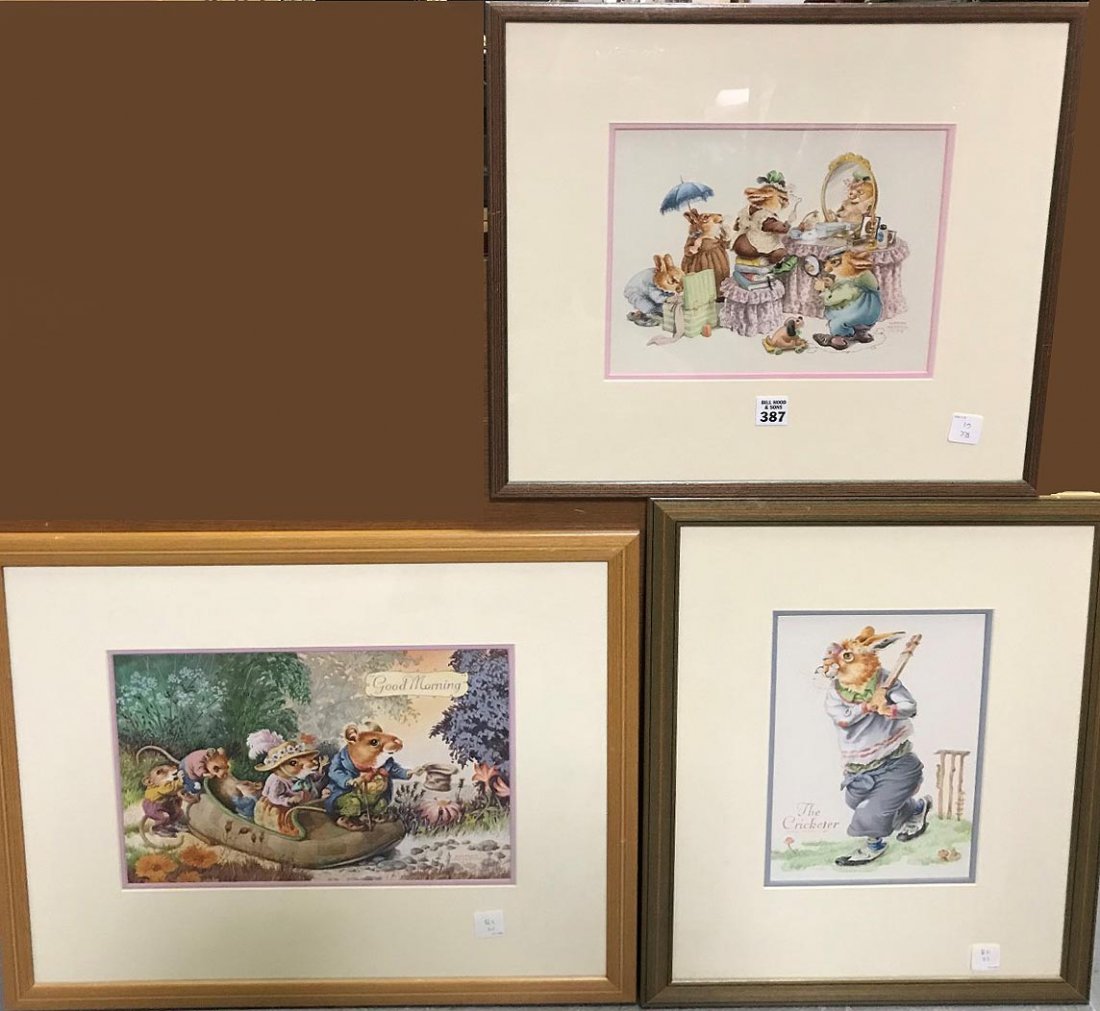 Three Norman Meredith (British, 1909-2005) Watercolors (1 of 5)