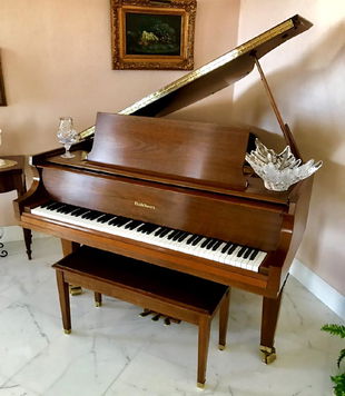 Baldwin Baby Grand Piano Mahogany Vintage Circa 1950 Aug 09 2012 Universal Live In Il