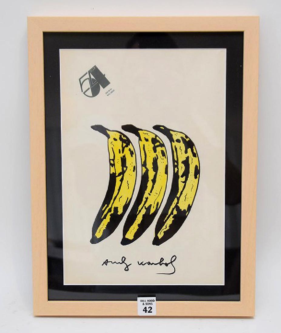 andy warhol banana pillow