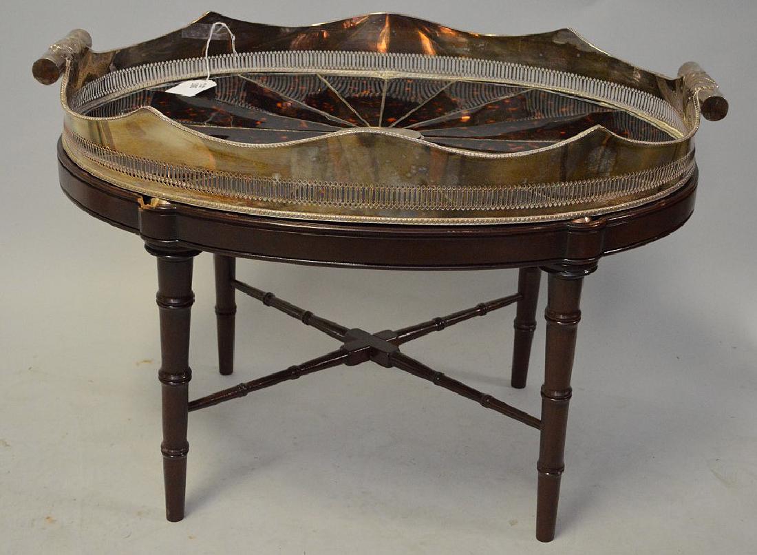 Butler's tray/coffee table with removeable shaped (1 of 3)