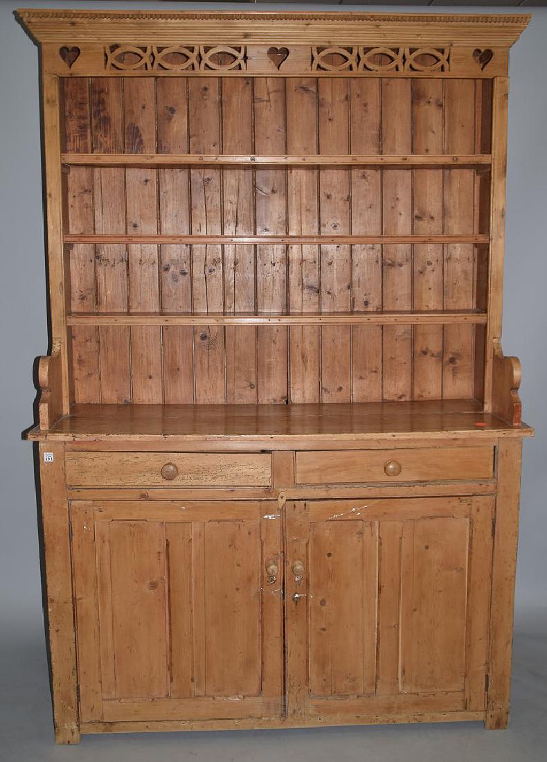 Pine open hutch, 3 shelves over 2 drawers over 2 (1 of 7)