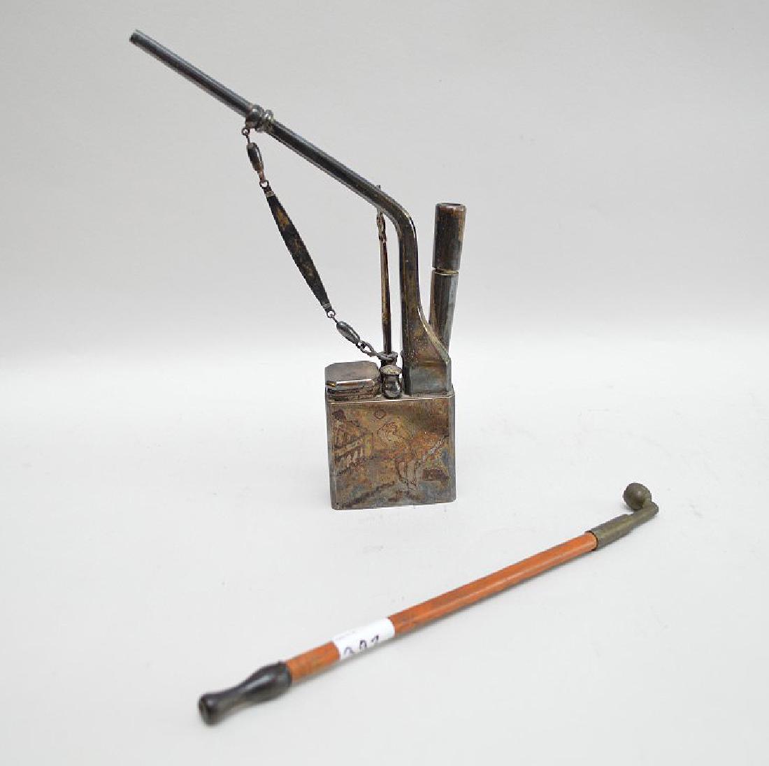 Opium silver pipe sold with 10"L pipe (1 of 6)