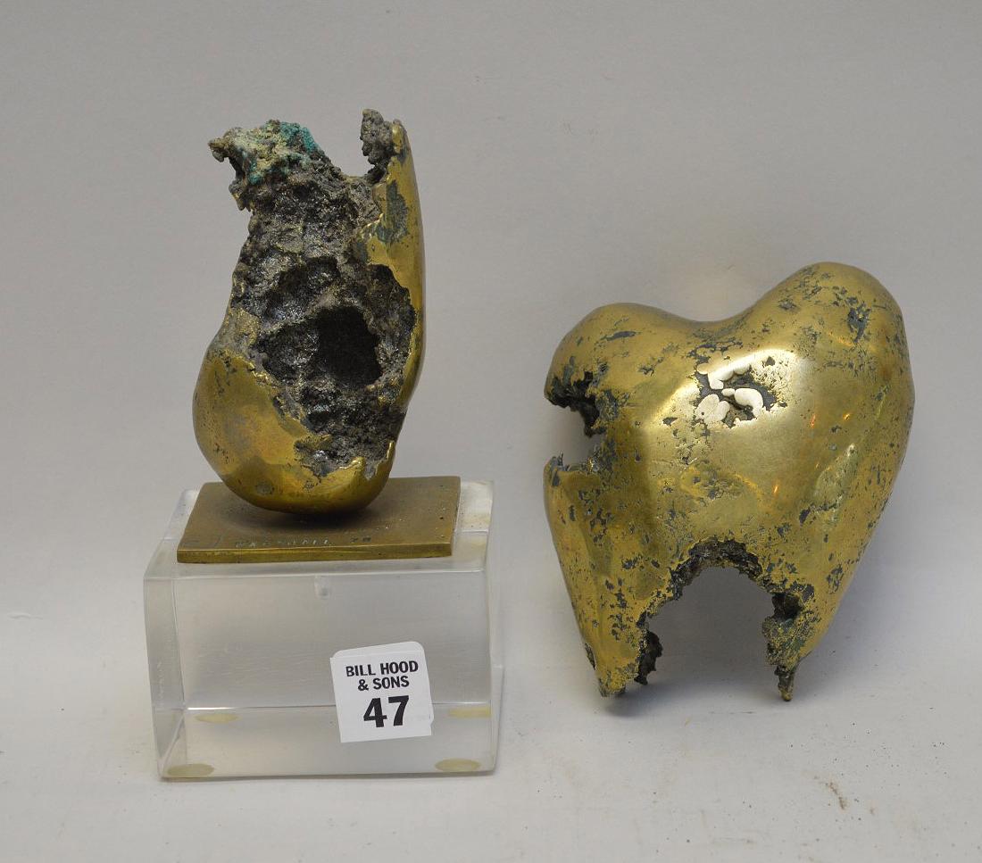 David Marshall* Metal Sculpture (2) Size: 5” and 6” (1 of 4)