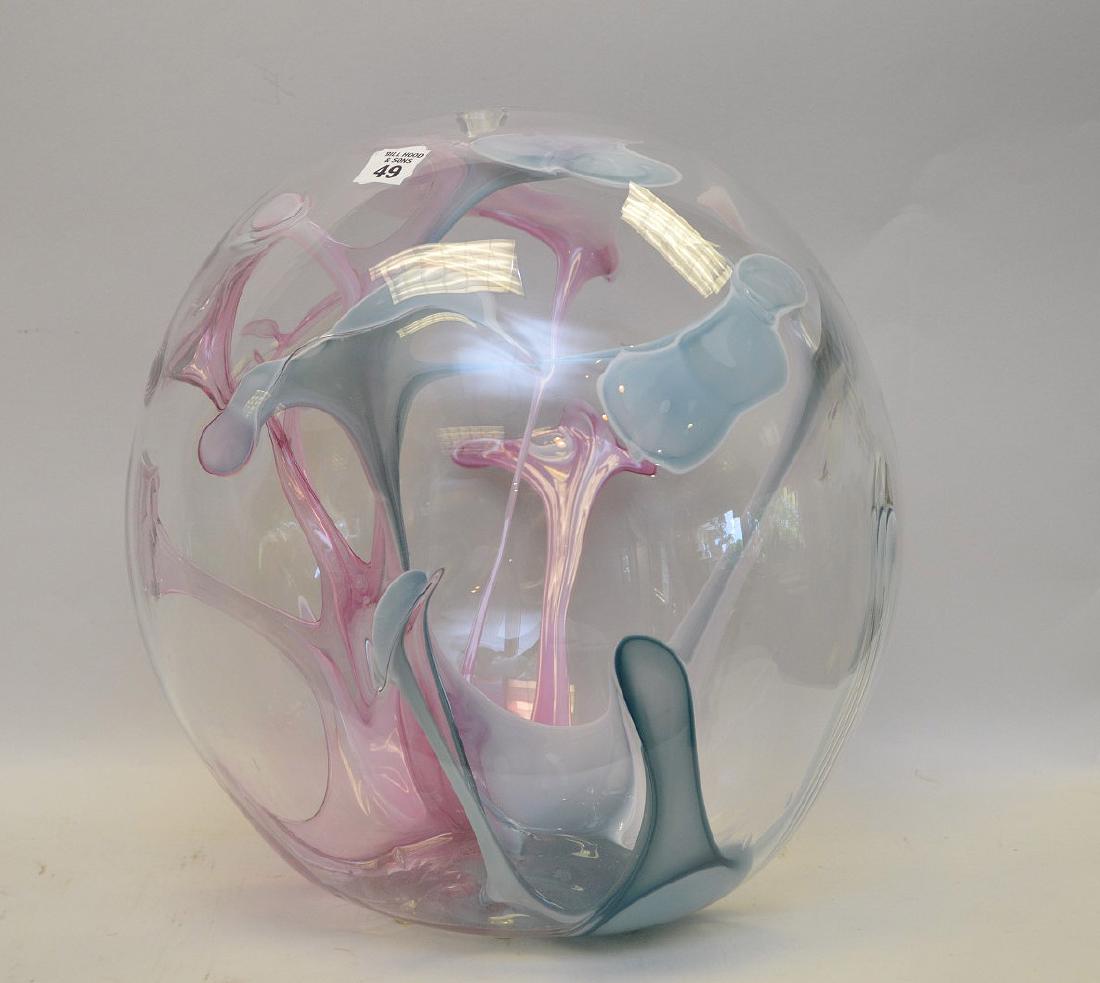 Peter Bramhall, American 20th Century, Art Glass Sphere (1 of 1)