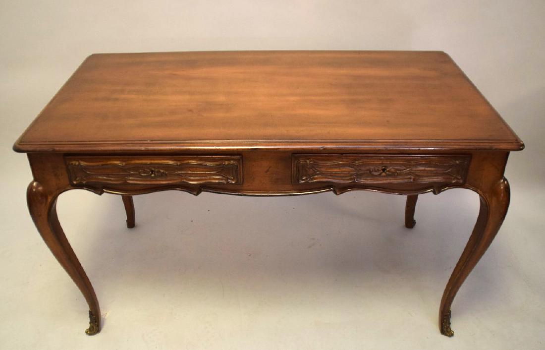 French Walnut Bureau Plat / Ladies Desk 20th Century, (1 of 5)