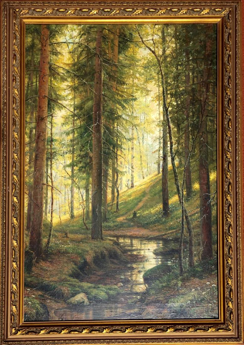Attributed to Ivan Shishkin (RUSSIAN, 1832-1898) oil on (1 of 7)