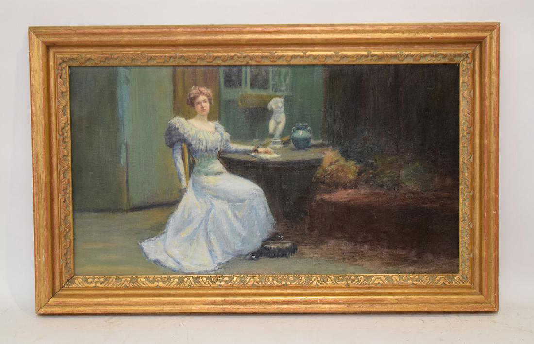 Antique Boston School Painting Oil On Canvas Interior Fascinating Interior Design Programs Boston Painting Antique Boston School Painting Oil On Canvas Interior Fascinating Interior Design Programs Boston Painting