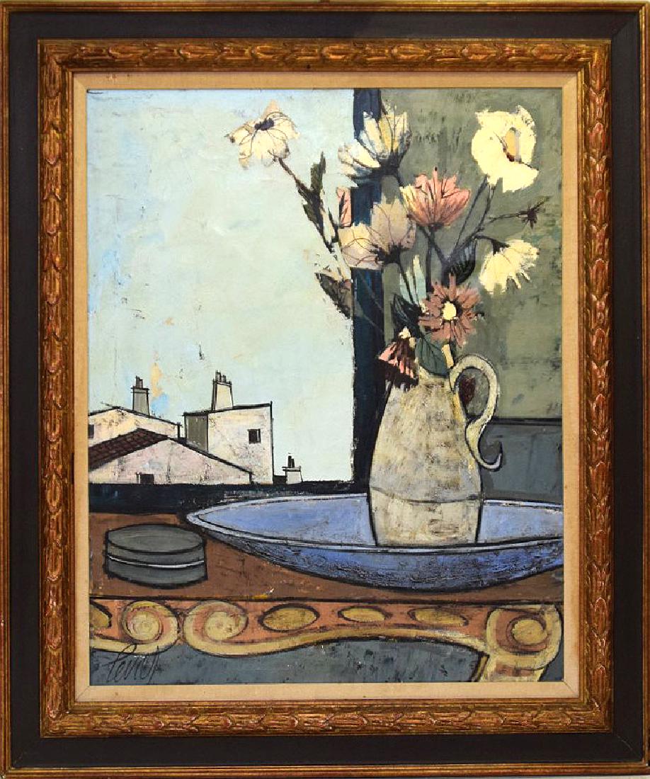 Charles Levier  (Fr./Am. 1920 - 2003)  oil on canvas, (1 of 6)