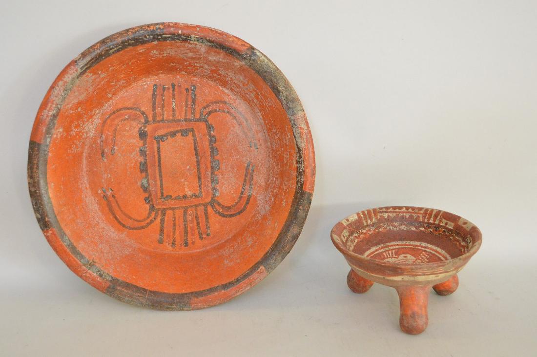 TWO PRE-COLUMBIAN POLYCHROME VESSELS - Lot includes: a (1 of 5)