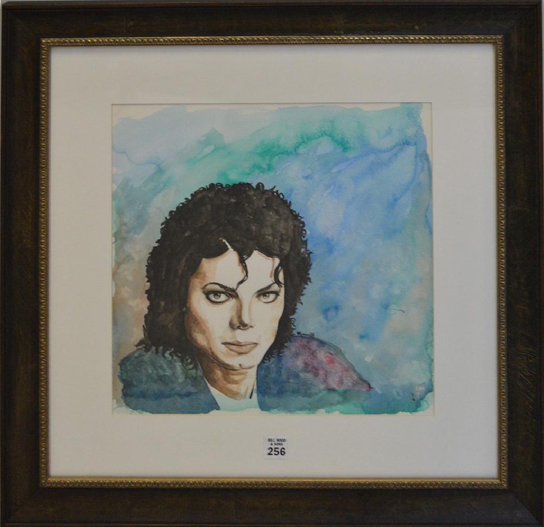 Jane Wyman  (USA 1917 - 2007) Michael Jackson Painting, (1 of 4)