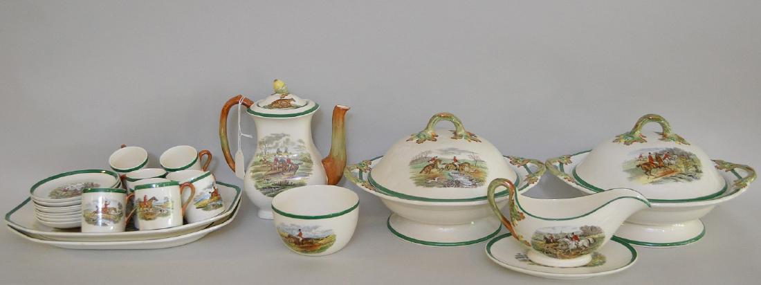 Dinner service, incomplete, Copeland Spode, Hunt (1 of 16)