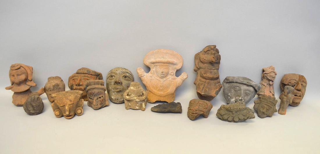 COLLECTION OF 18 PRE-COLUMBIAN EFFIGY ARTIFACTS - Each (1 of 9)