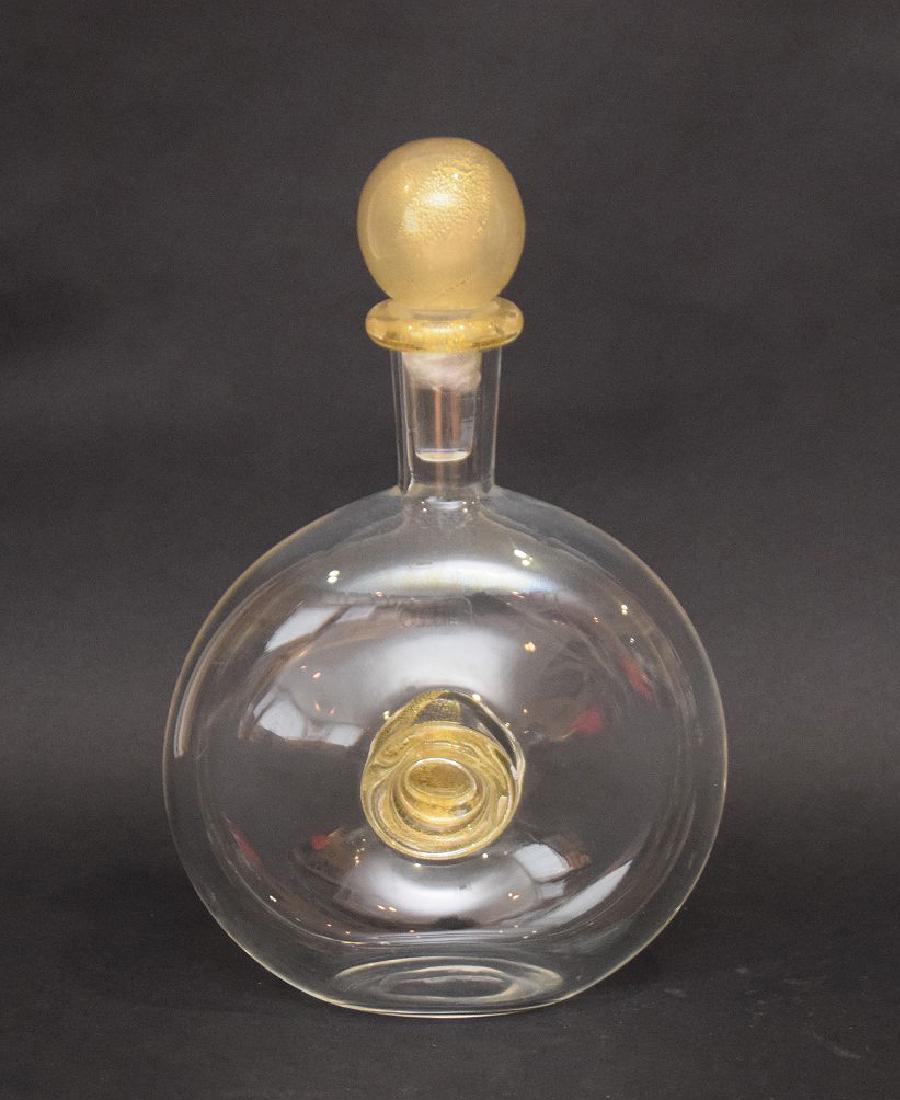 Oggetti Murano Decanter with gold speckled design, 11 x (1 of 7)