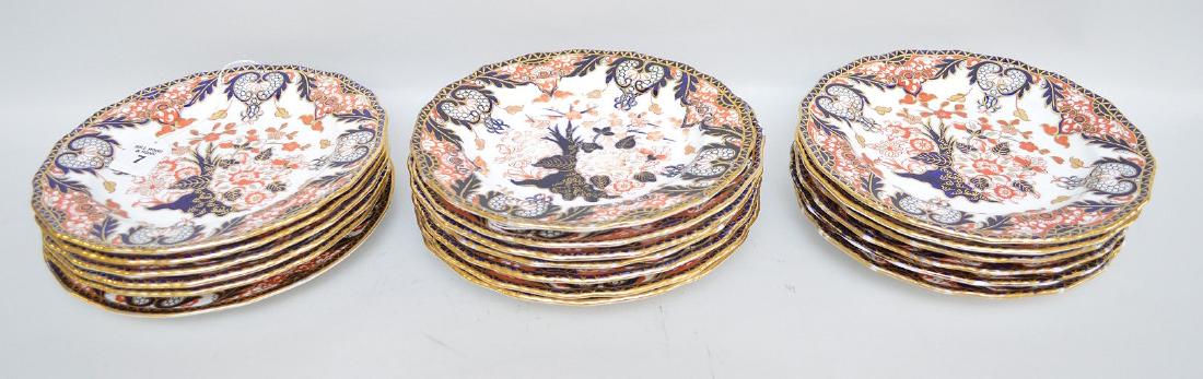 18 ROYAL CROWN DERBY IMARI PLATES.  13 Plates  Dia. 9" (1 of 6)