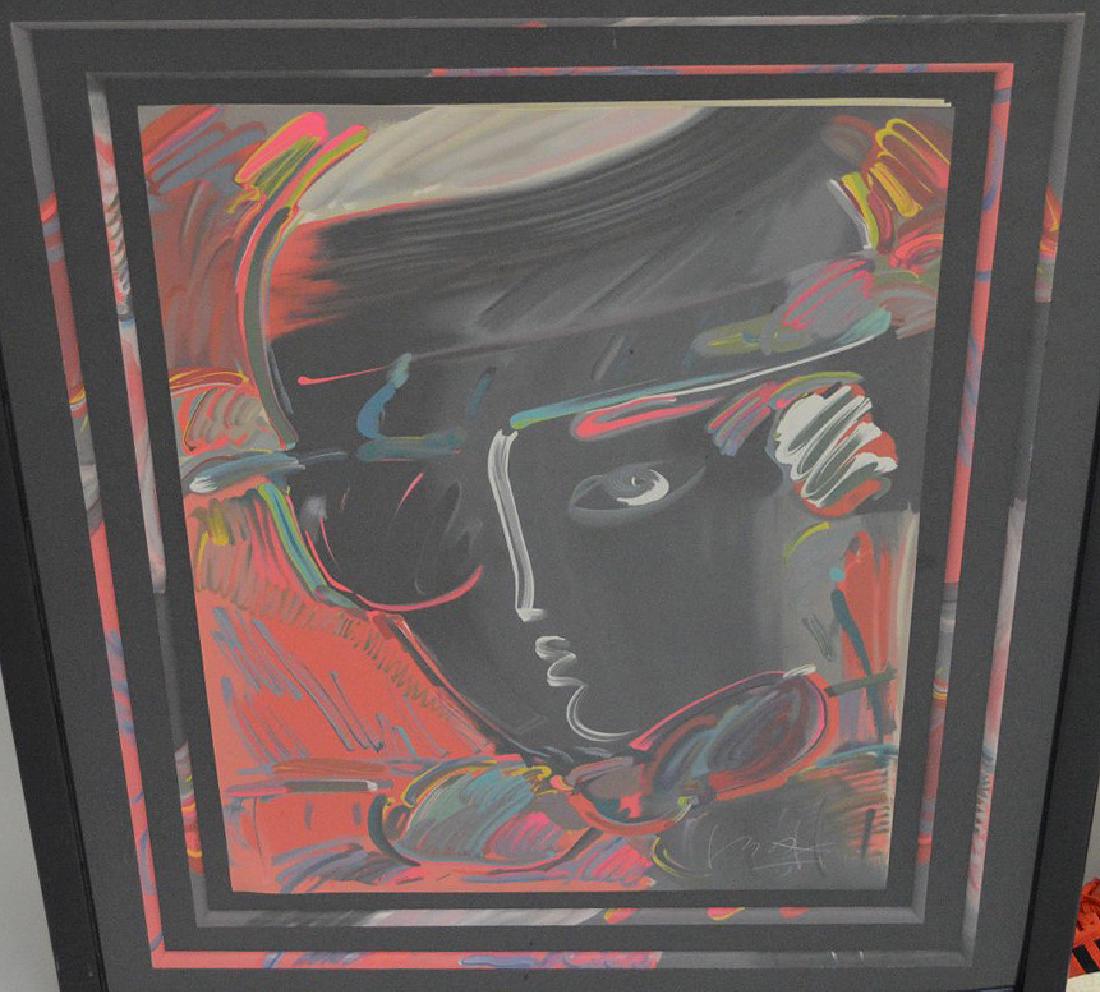 Peter Max ZERO WITH BOWLER, 1990, color lithograph, (1 of 9)