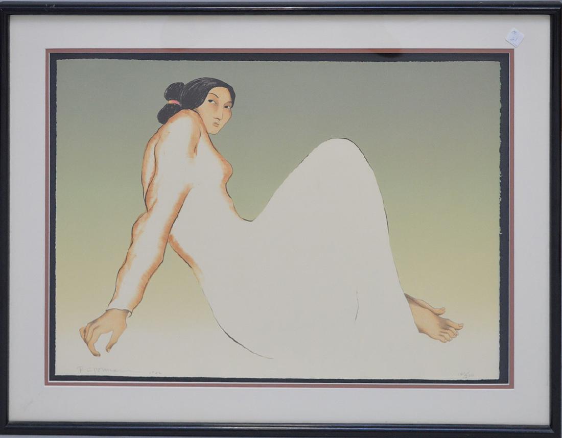 R.C. Gorman (American, 1932-2005) lithograph, pencil (1 of 5)