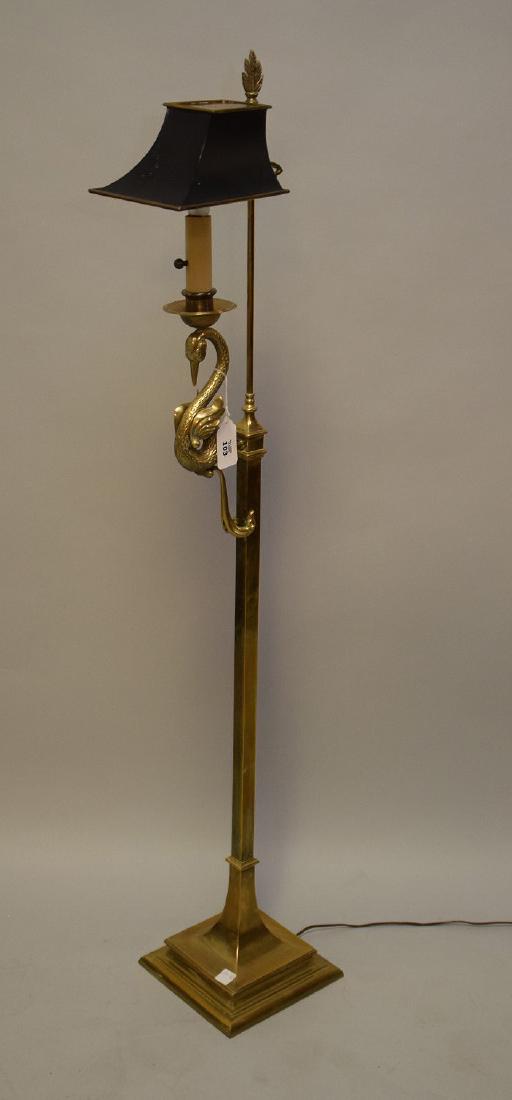 Brass Chapman floor lamp, 56"h (1 of 2)