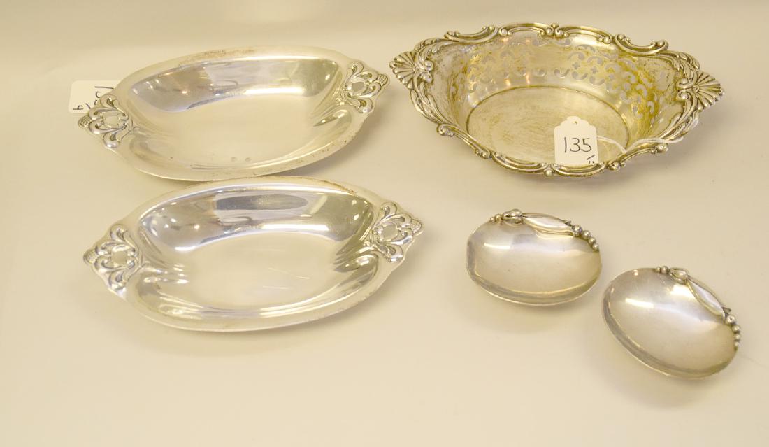 5 STERLING SILVER ARTICLES.  Pair International "Royal (1 of 14)