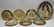 6 VIENNA METAL ART PLATES. Together with a Vienna