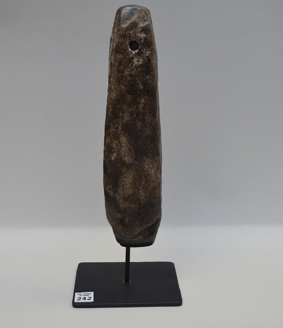 Cultural Jade Antient tool on stand, 12 x 3 inches (1 of 5)