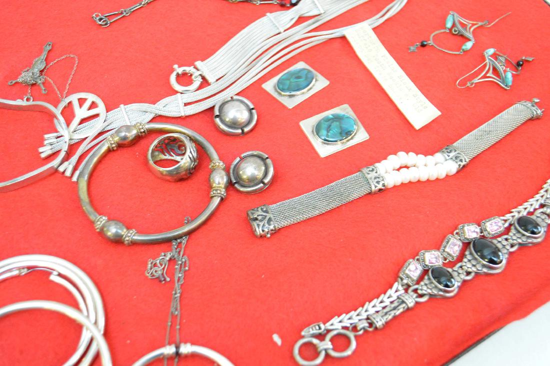 Tray lot, mostly sterling silver (marked 925) AND (1 of 4)