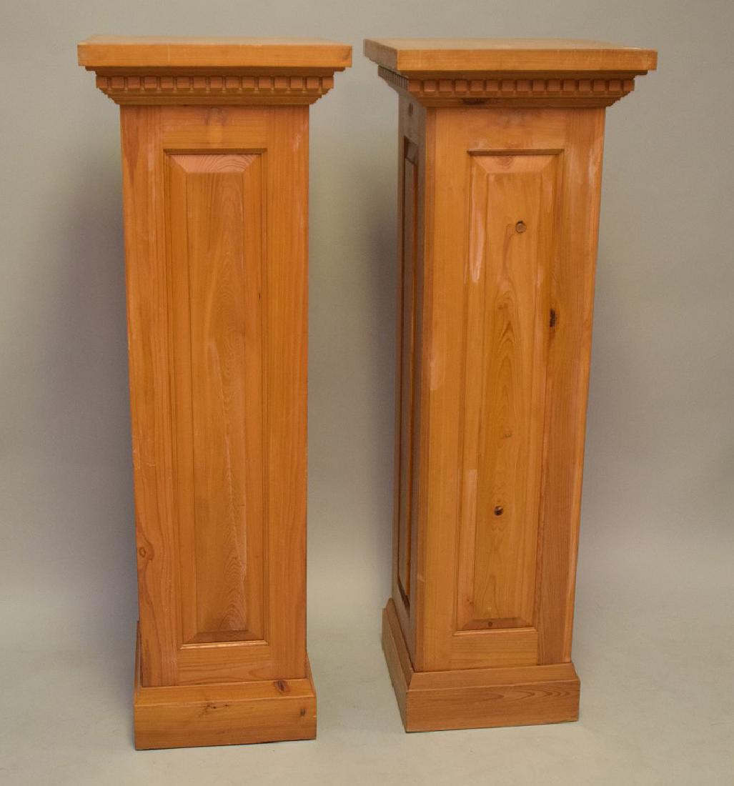 Pair Pine columns, 56"h x 18"square (1 of 4)