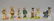 6 Royal Doulton Bunnykins, tallest 5"h