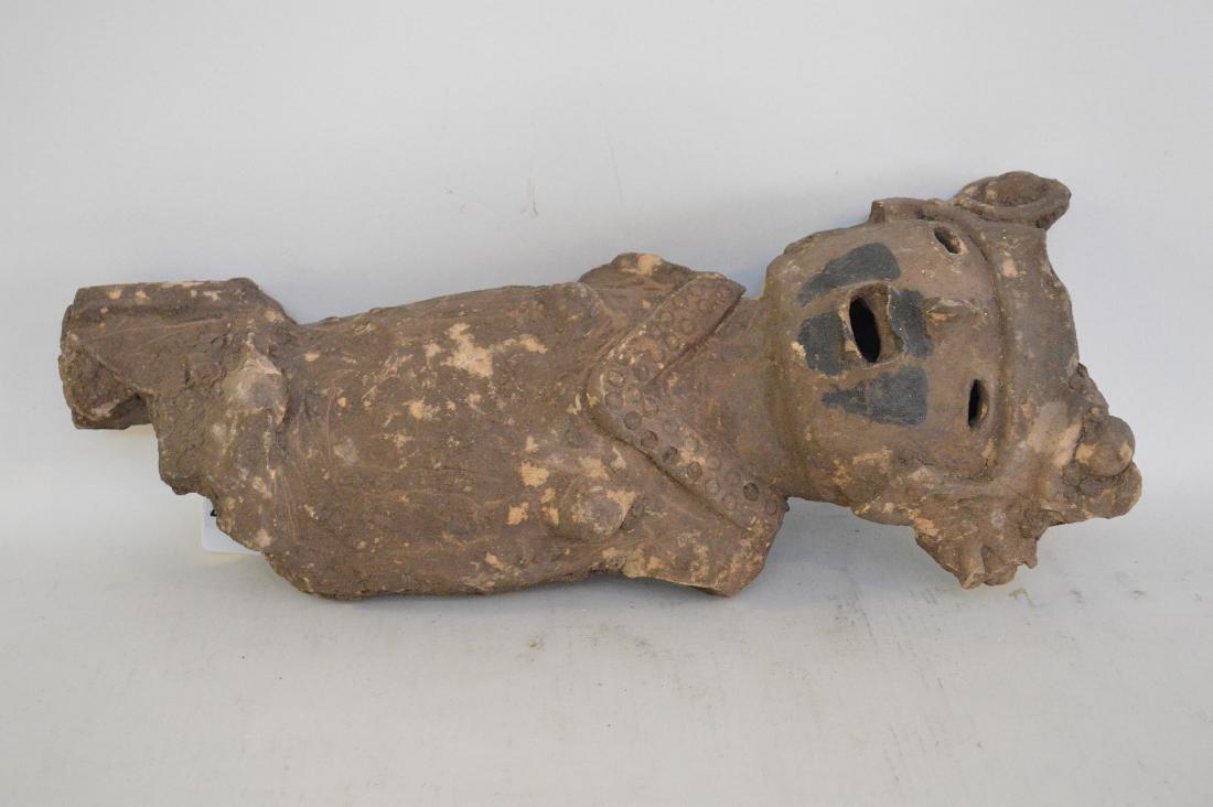 LARGE PRE-COLUMBIAN POTTERY EFFIIGY CENSER- Female (1 of 3)