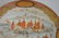 Antique Satsuma charger bowl, 4 medallions surround - 2