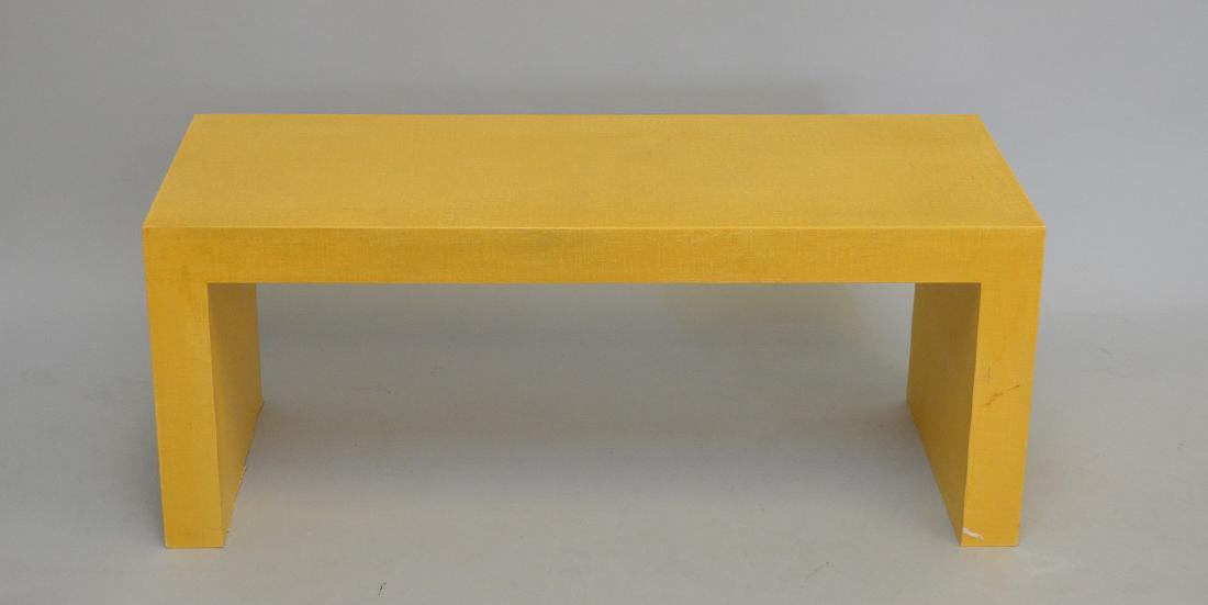 MCM Lacquered Linen coffee table K. Springer? (1 of 6)