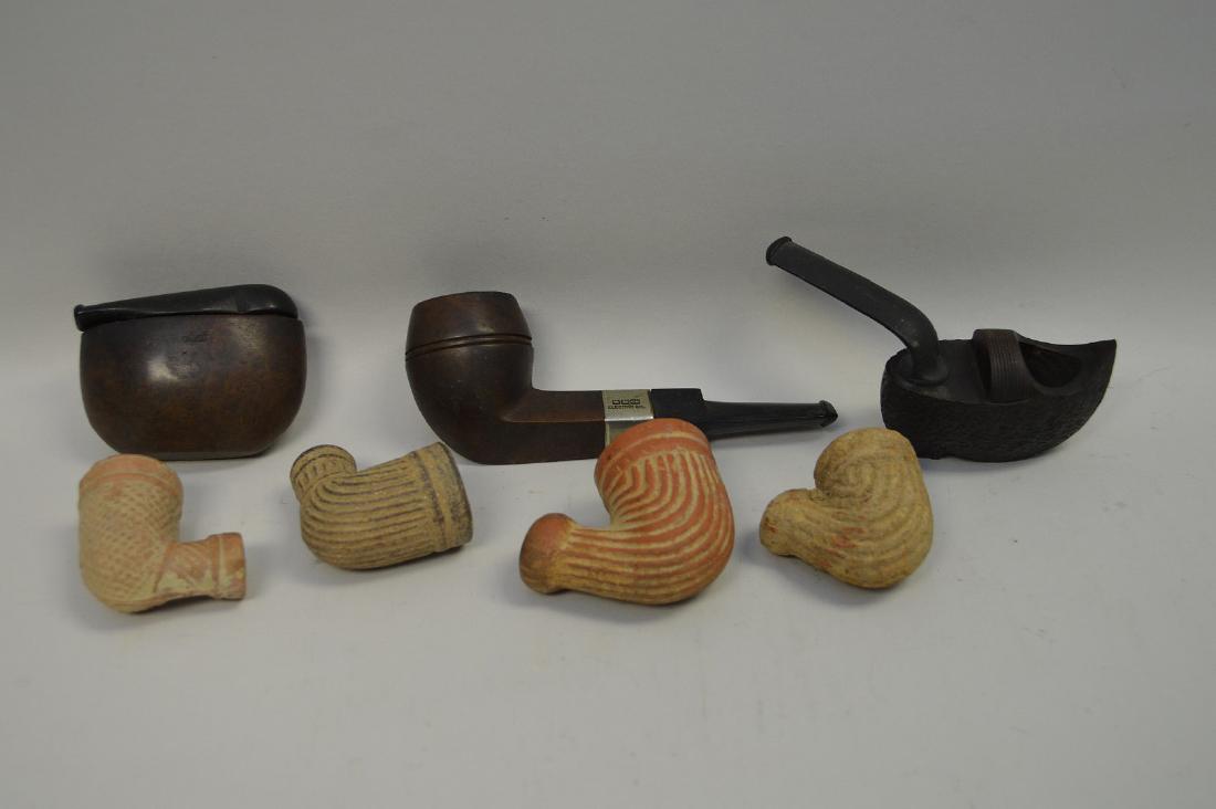 COLLECTION OF 7 ANTIQUE PIPES - Includes 4 hand dug (1 of 4)