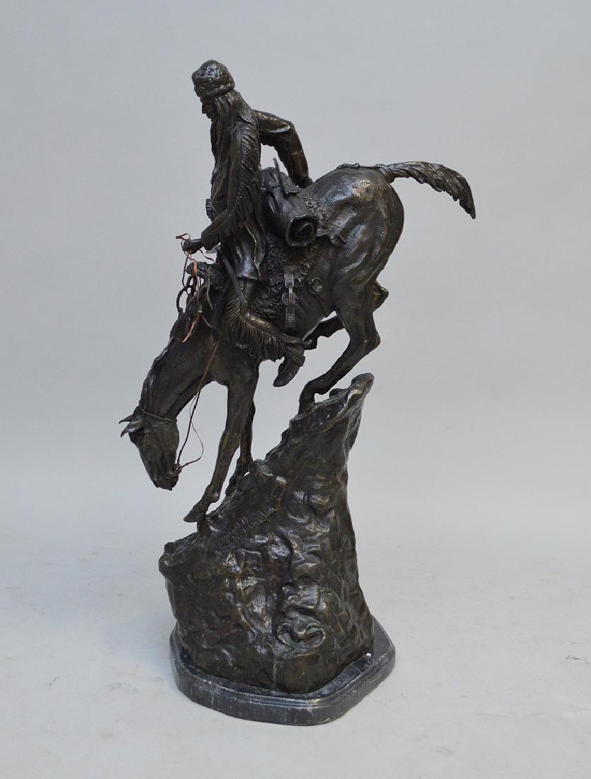 Large Remington restrike Bronze, Mountin Man, 39 inches (1 of 9)